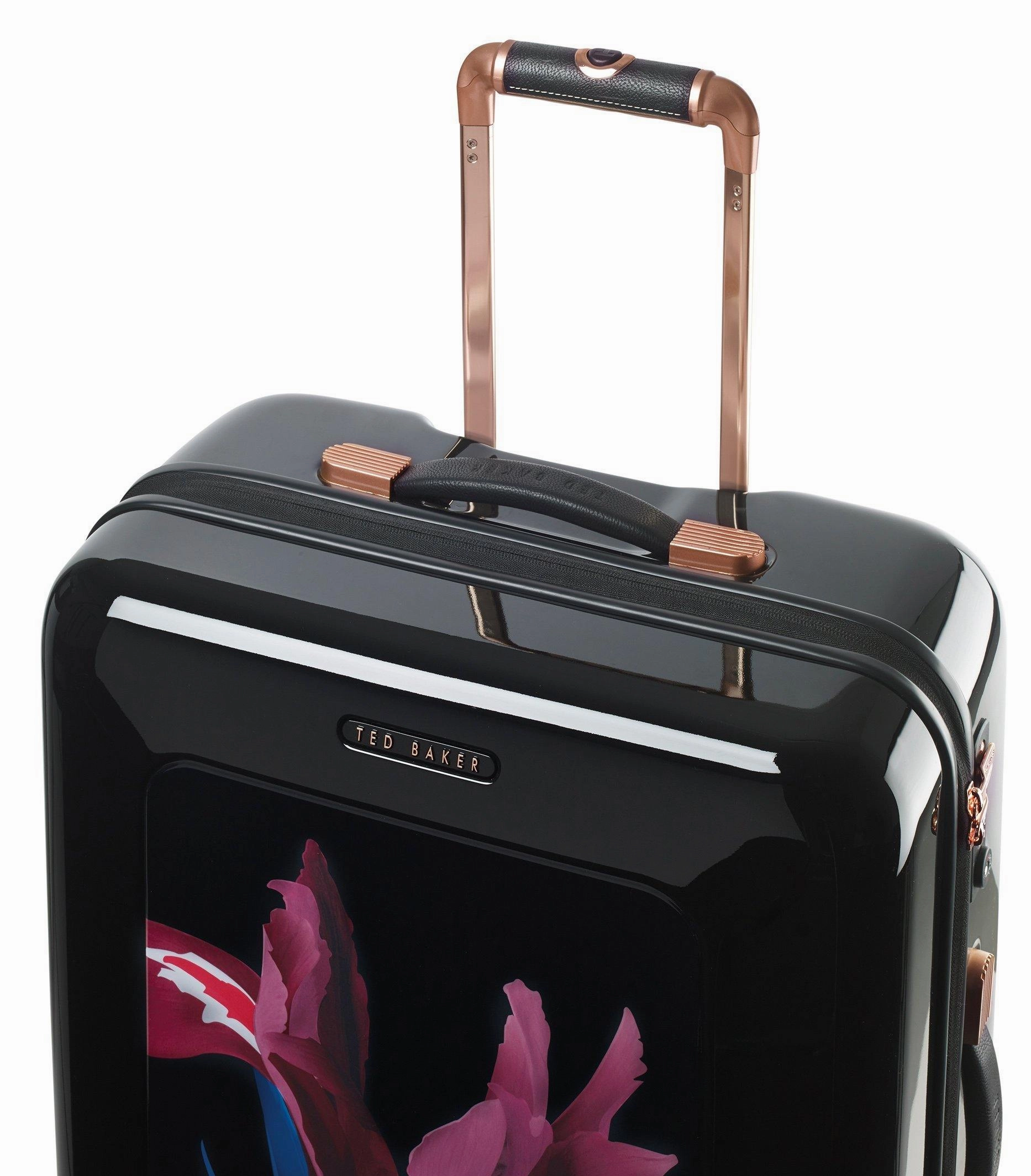 Ted baker Women's Hardside Checked-Medium 4-Wheel Medium Luggage
