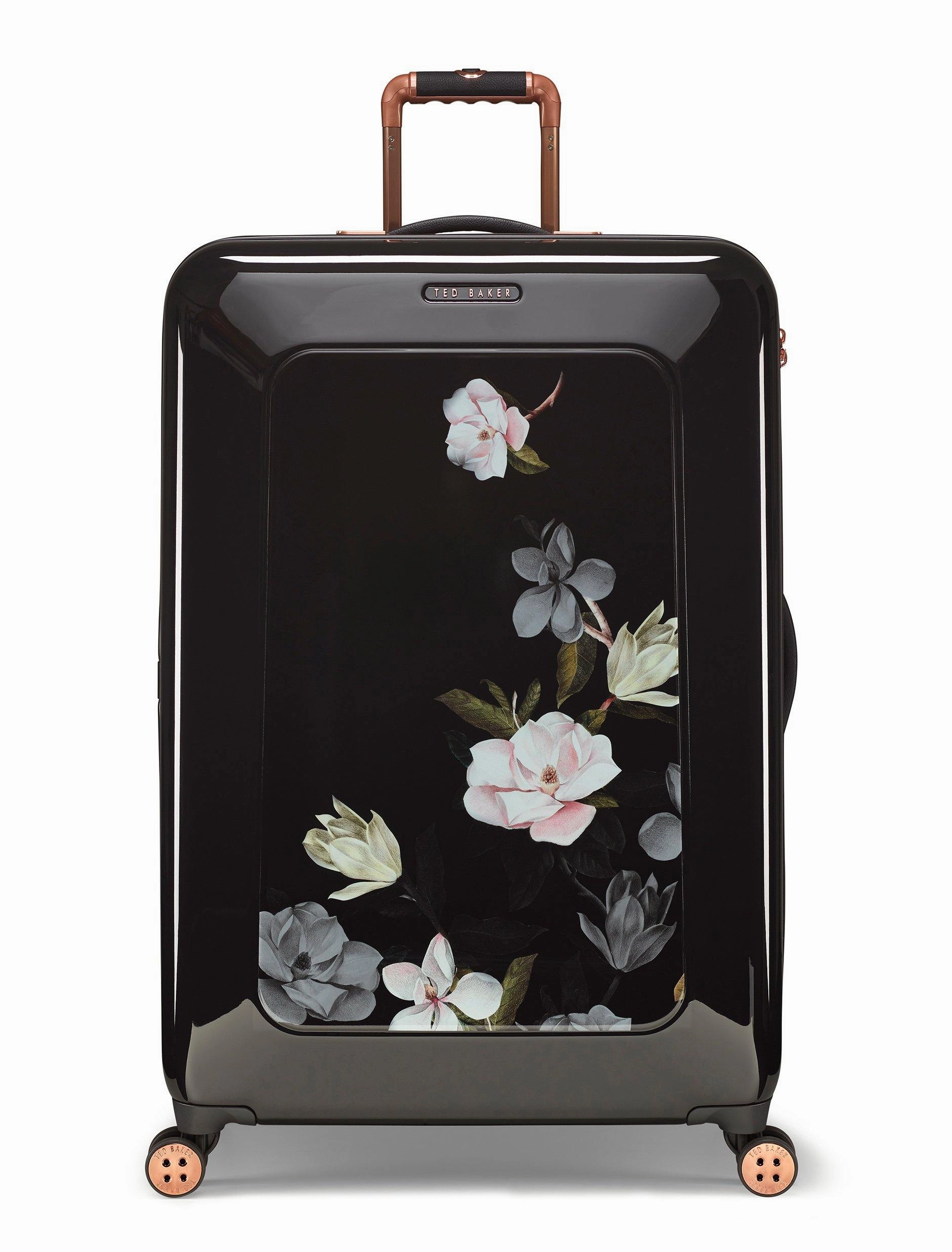 Ted baker Women's Hardside Checked-Medium 4-Wheel Medium Luggage