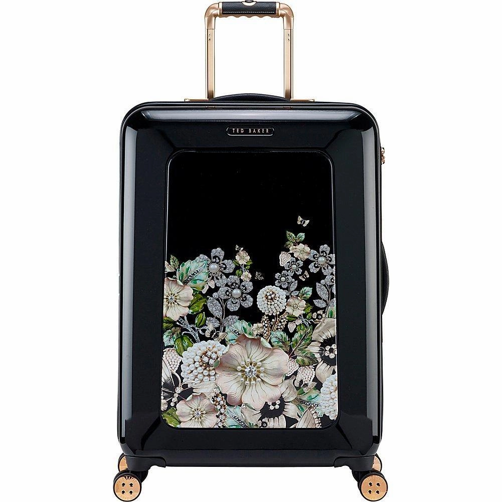 Ted baker Women's Hardside Checked-Medium 4-Wheel Medium Luggage