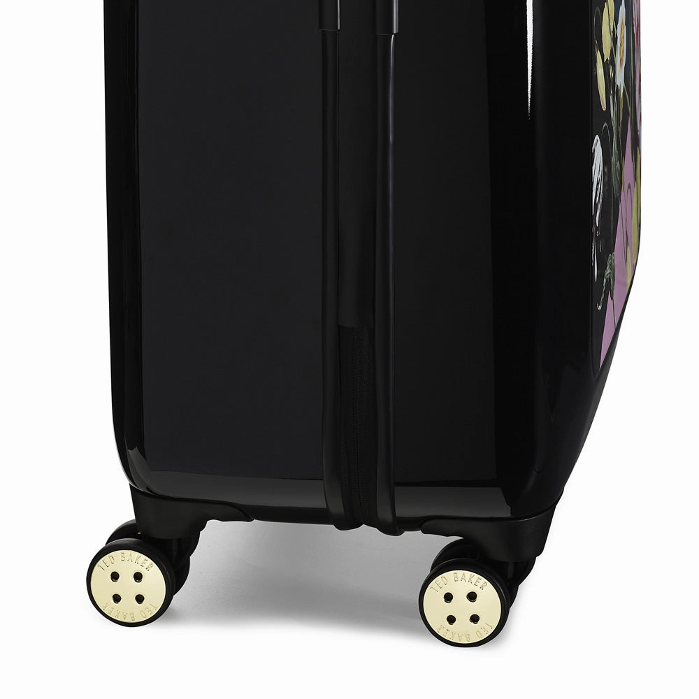 Ted baker Women's Hardside Checked-Medium 4-Wheel Medium Luggage