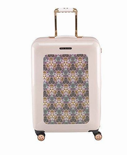 Ted baker Women's Hardside Checked-Medium 4-Wheel Medium Luggage