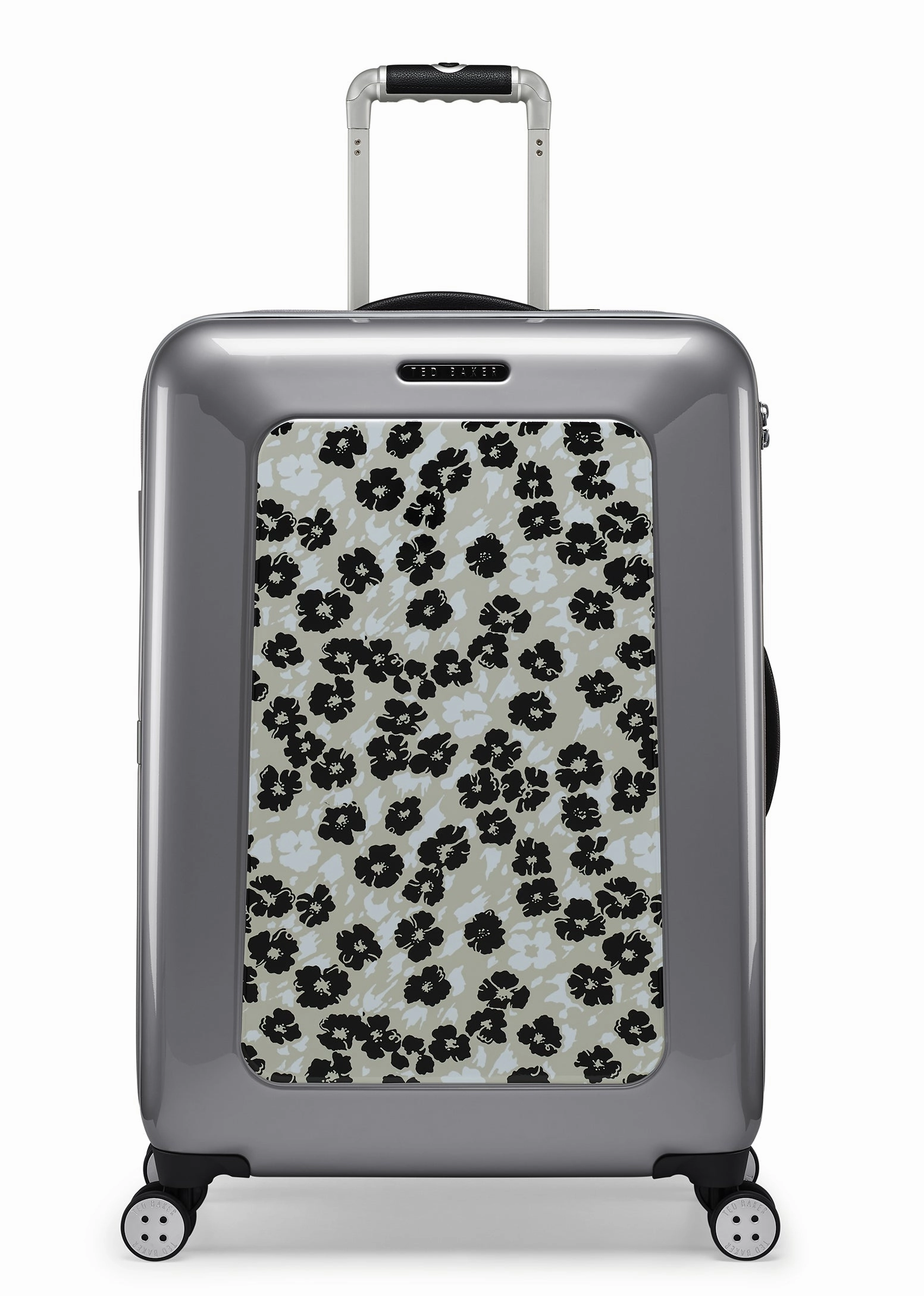 Ted baker Women's Hardside Checked-Medium 4-Wheel Medium Luggage