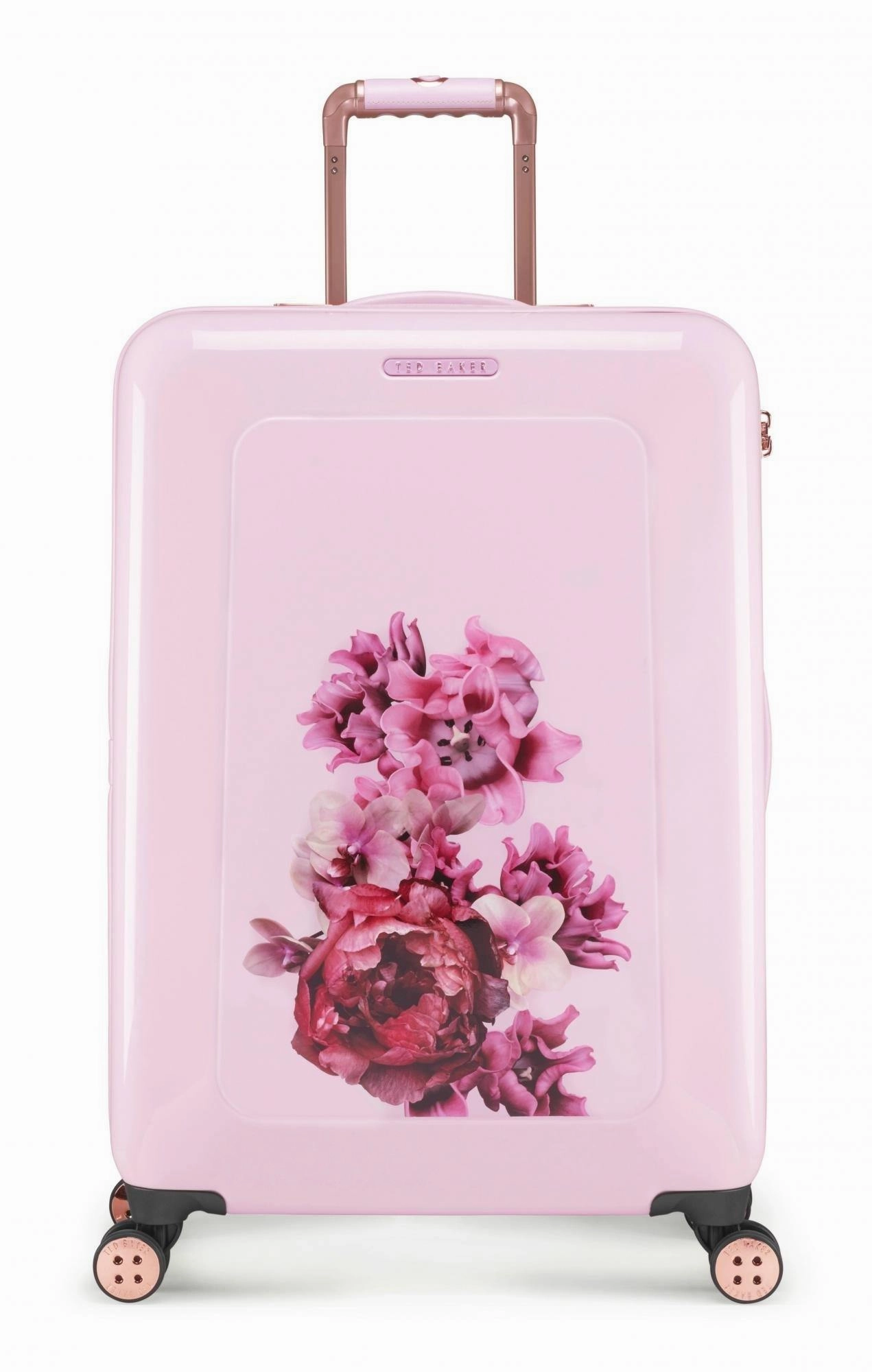 Ted baker Women's Hardside Checked-Medium 4-Wheel Medium Luggage