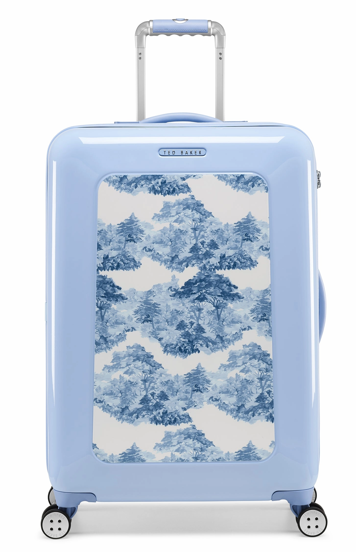 Ted baker Women's Hardside Checked-Medium 4-Wheel Medium Luggage