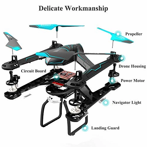 TEMI AG-01 RC Drone Quadcopter 2.4Ghz 6 Axis Gyro 4 Channel Remote Control Helicopter Kits Easy