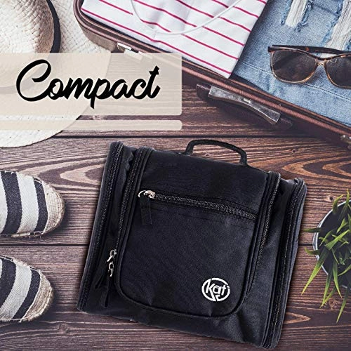 Toiletry Travel Hanging Bag - Store Cosmetic Makeup for Women, or Shaving Kit for Men, This Large