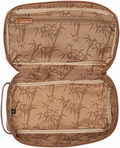 Tommy Bahama Men'S 100% Burnished Leather Travel Kit Toiletry Bag