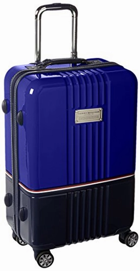 Tommy Hilfiger Duo Chrome 24" Spinner, Luggage, Royal/Navy