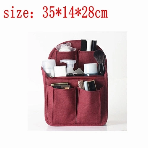 Travel Backpack liner Organizer Insert Bag in Bag Compartment sorting bag packing cubes Handbag Storage Travel accessories