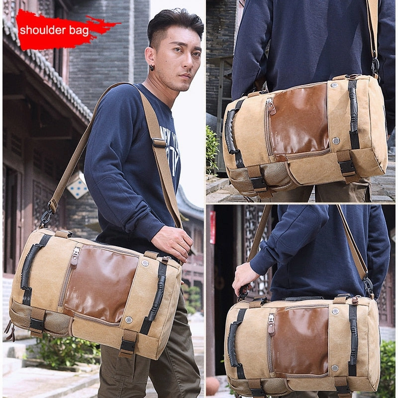 Travel Large Capacity Backpack Male Luggage Shoulder Bag Computer Backpacking Men Functional Versatile Bags