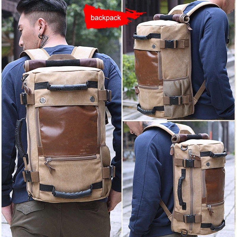 Travel Large Capacity Backpack Male Luggage Shoulder Bag Computer Backpacking Men Functional Versatile Bags