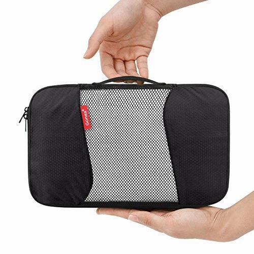 Travel Packing Cubes, Gonex Luggage Organizers L M 3XS Laundry Bag Black