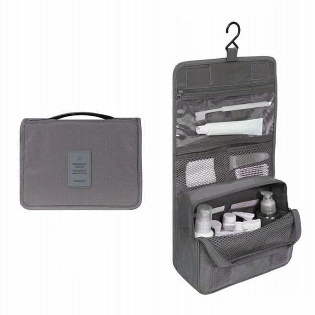 Travel Waterproof Portable Women Cosmetic Organizer Pouch Hanging Wash Bags  Man Toiletry Bag