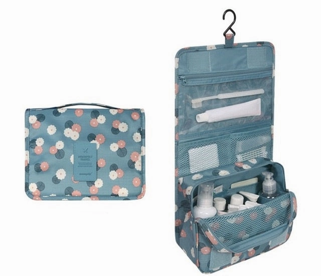Travel Waterproof Portable Women Cosmetic Organizer Pouch Hanging Wash Bags  Man Toiletry Bag