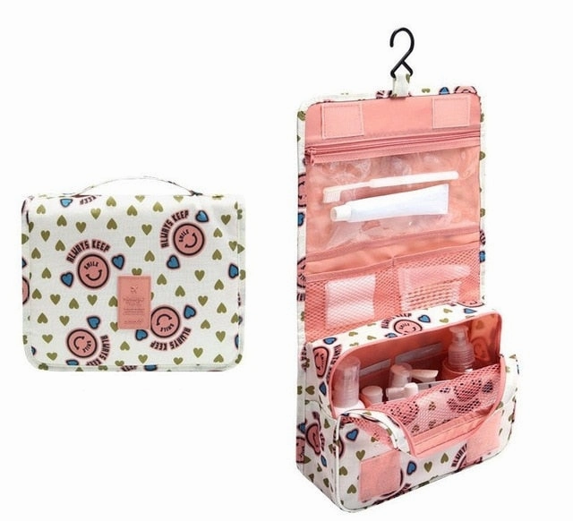 Travel Waterproof Portable Women Cosmetic Organizer Pouch Hanging Wash Bags  Man Toiletry Bag