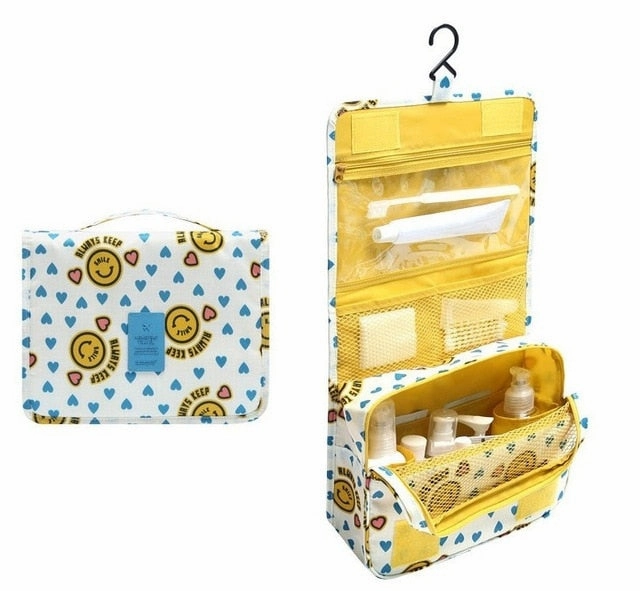Travel Waterproof Portable Women Cosmetic Organizer Pouch Hanging Wash Bags  Man Toiletry Bag