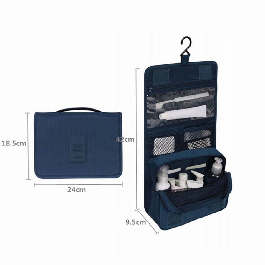 Travel Waterproof Portable Women Cosmetic Organizer Pouch Hanging Wash Bags  Man Toiletry Bag