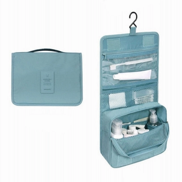 Travel Waterproof Portable Women Cosmetic Organizer Pouch Hanging Wash Bags  Man Toiletry Bag