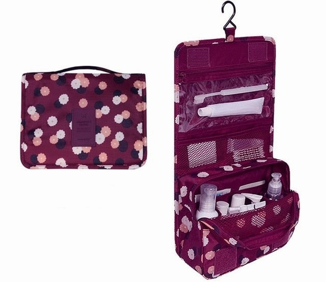 Travel Waterproof Portable Women Cosmetic Organizer Pouch Hanging Wash Bags  Man Toiletry Bag