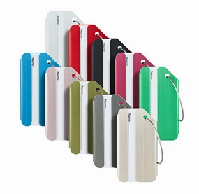 Travelambo Luggage Tags & Bag Tags Stainless Steel Aluminum Various Colors (Mixed Colors 10 Pcs