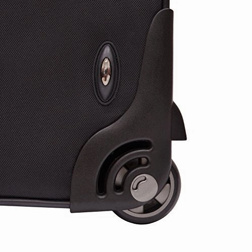 TravelerS Choice  Birmingham Lightweight Expandable Rugged Rollaboard Rolling Luggage - Black