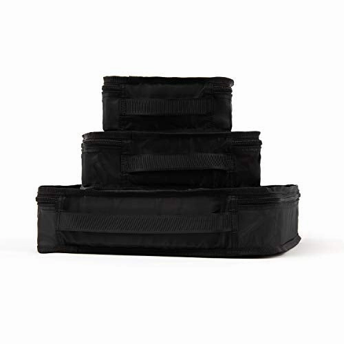 Travelpro Essentials 3 Packing Cube Set (Small/Medium/Large), Black