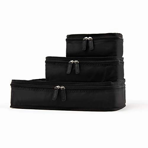 Travelpro Essentials 3 Packing Cube Set (Small/Medium/Large), Black