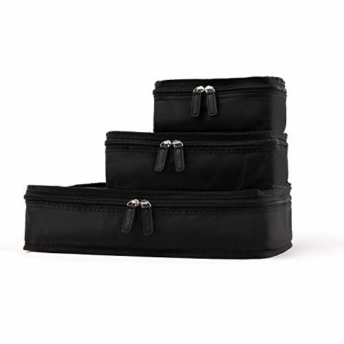 Travelpro Essentials 3 Packing Cube Set (Small/Medium/Large), Black