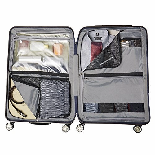 Travelpro Luggage Crew 11 25" Polycarbonate Hardside Spinner Suitcase, Navy