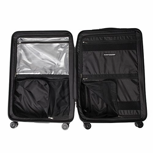 Travelpro Luggage Crew 11 25" Polycarbonate Hardside Spinner Suitcase, Obsidian Black