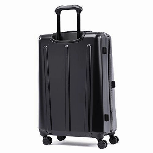 Travelpro Luggage Crew 11 25" Polycarbonate Hardside Spinner Suitcase, Obsidian Black