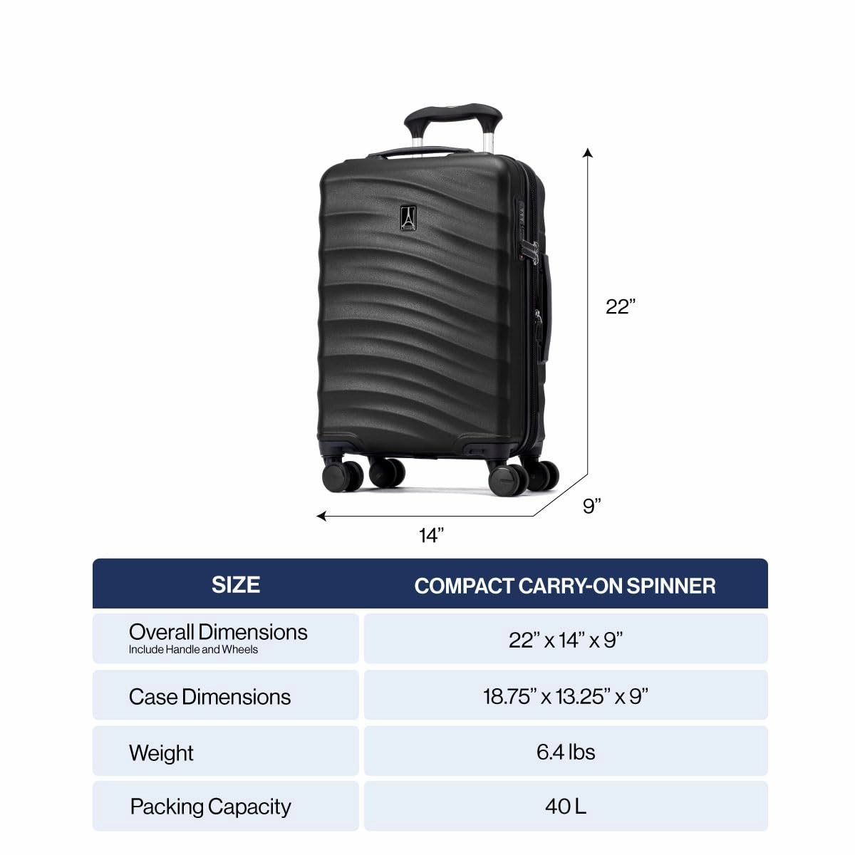 Travelpro Maxlite Air V2 Compact Carry On 20" Hardside Expandable Luggage