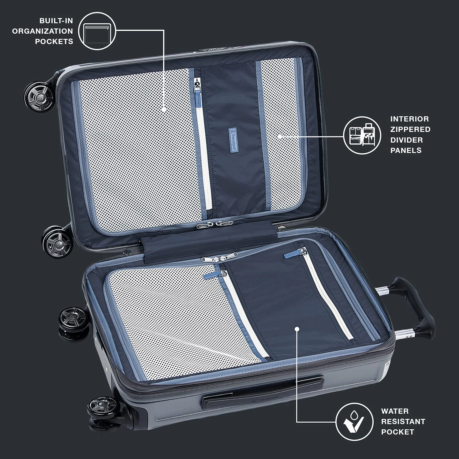 Travelpro Platinum Elite Hardside Expandable Spinner Wheel Luggage TSA Lock Hard Shell Polycarbonate Suitcase, Compact Carry on 20-Inch