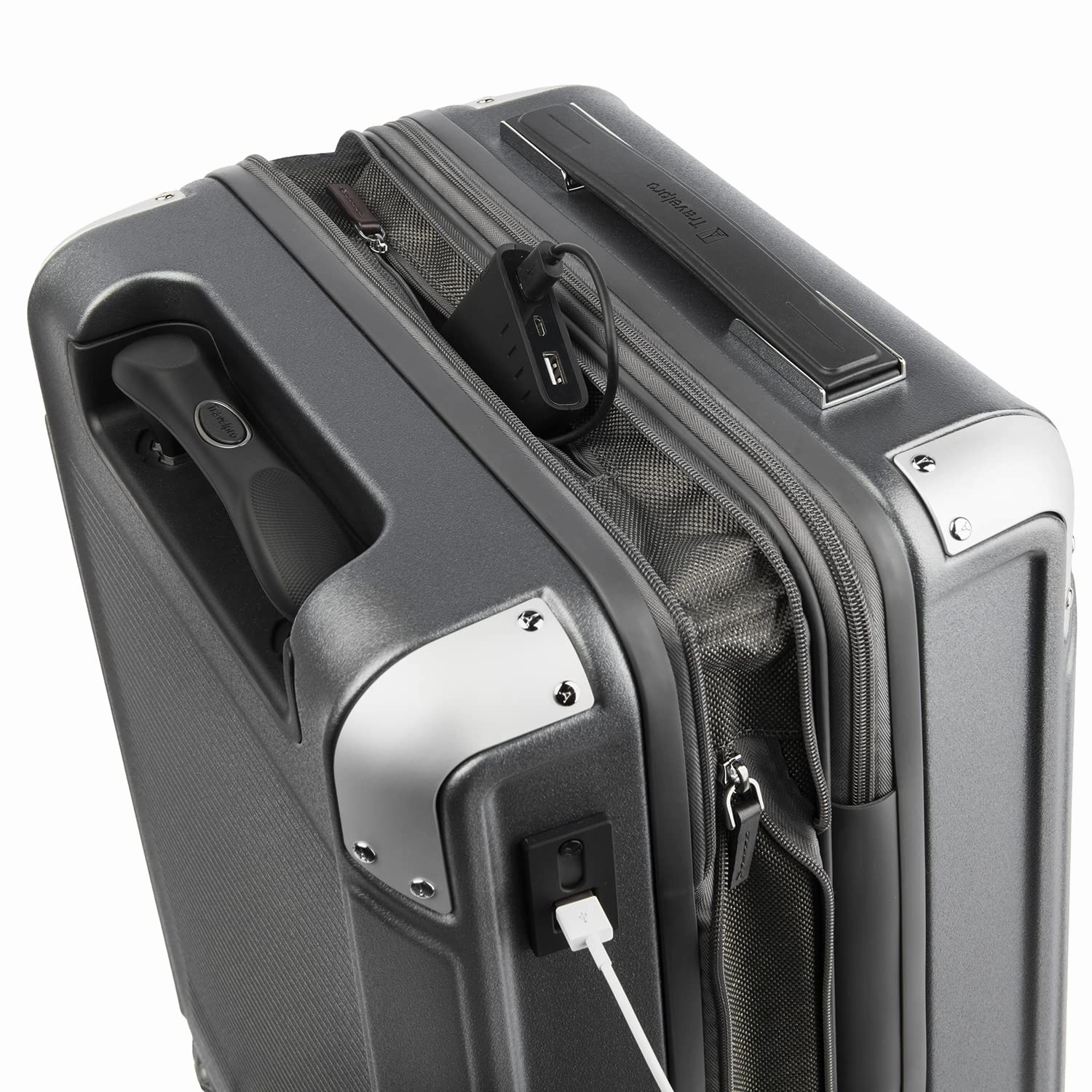 Travelpro Platinum Elite Hardside Expandable Spinner Wheel Luggage TSA Lock Hard Shell Polycarbonate Suitcase, Compact Carry on 20-Inch