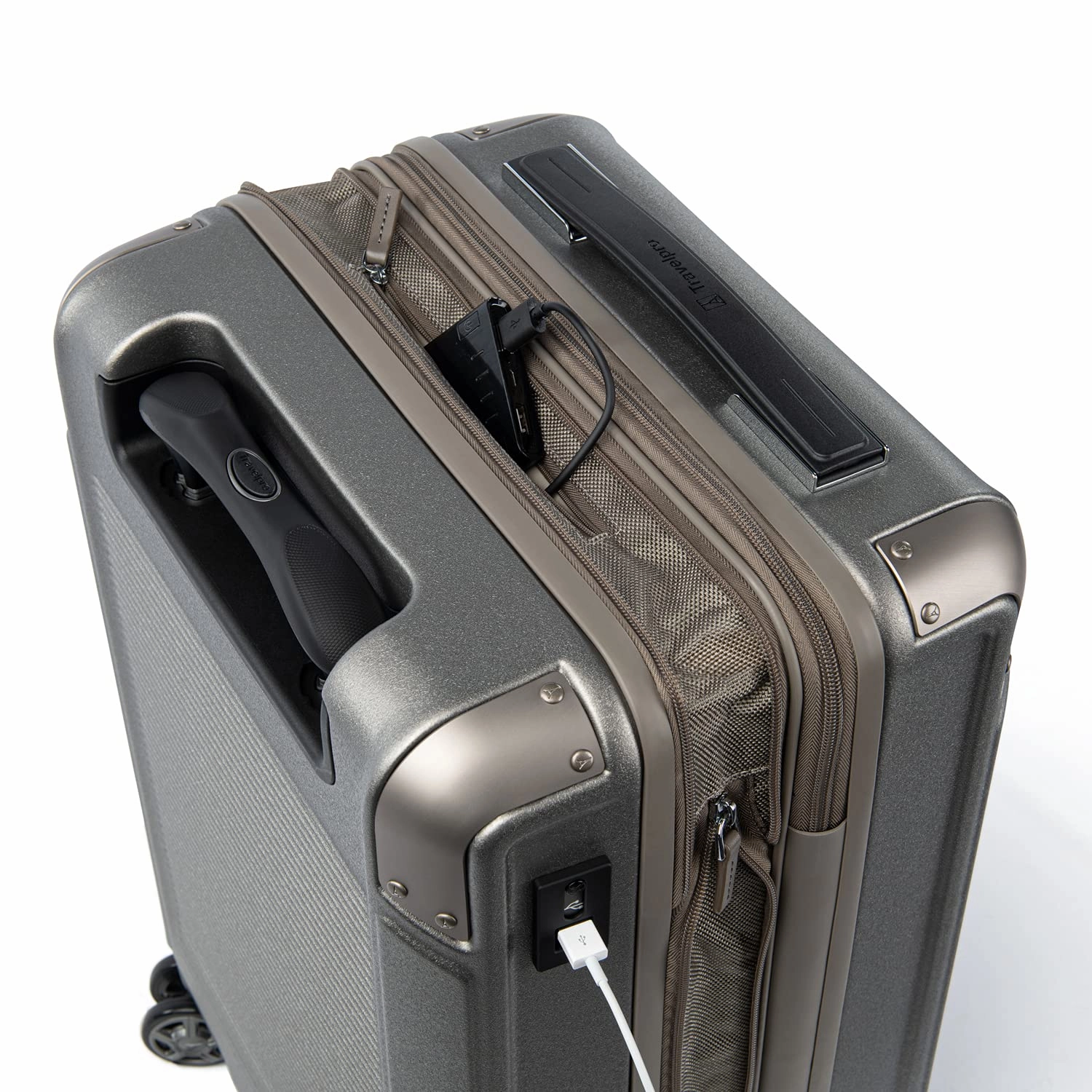 Travelpro Platinum Elite Hardside Expandable Spinner Wheel Luggage TSA Lock Hard Shell Polycarbonate Suitcase, Compact Carry on 20-Inch