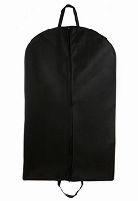 Tuva Breathable Suit Dress Coat Uniform Garment Bag 60" With Handles, Black