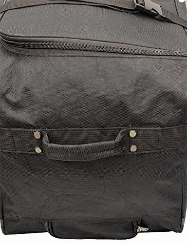 TWO PCS Amaro 36 Inch 1200d Explorer Rolling Duffle Bag V.2 (BLACK)