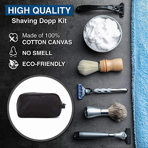 U.S. Army Star Military Canvas Shower Kit Travel Toiletry Bag Case in Black & White