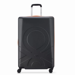United Colors of Benetton Fabrica Hardside Luggage with Spinner Wheels (Checked-Large 27 Inch)