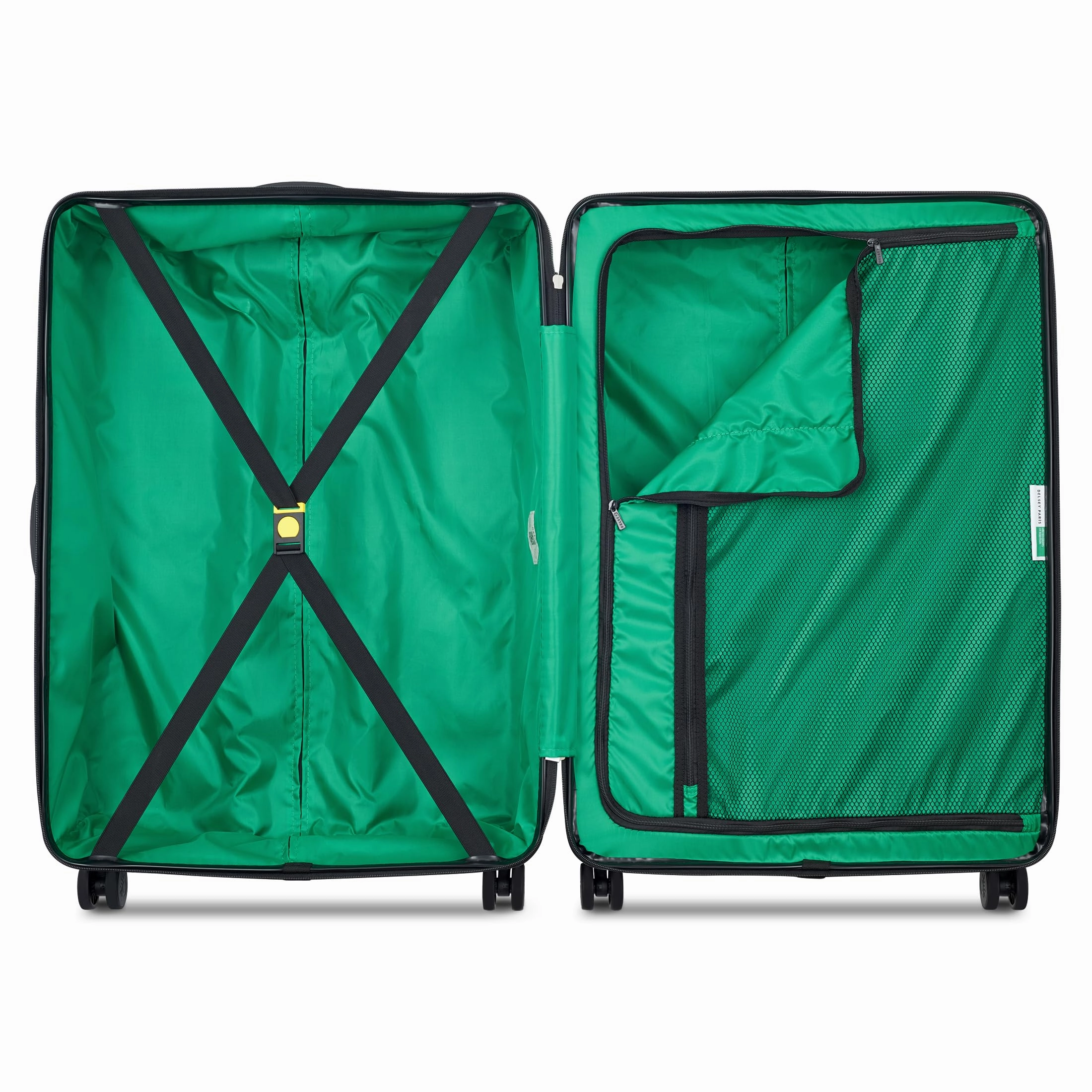 United Colors of Benetton Now Hardside Luggage with Spinner Wheels (3 Piece Set 19/23/27 Inch)