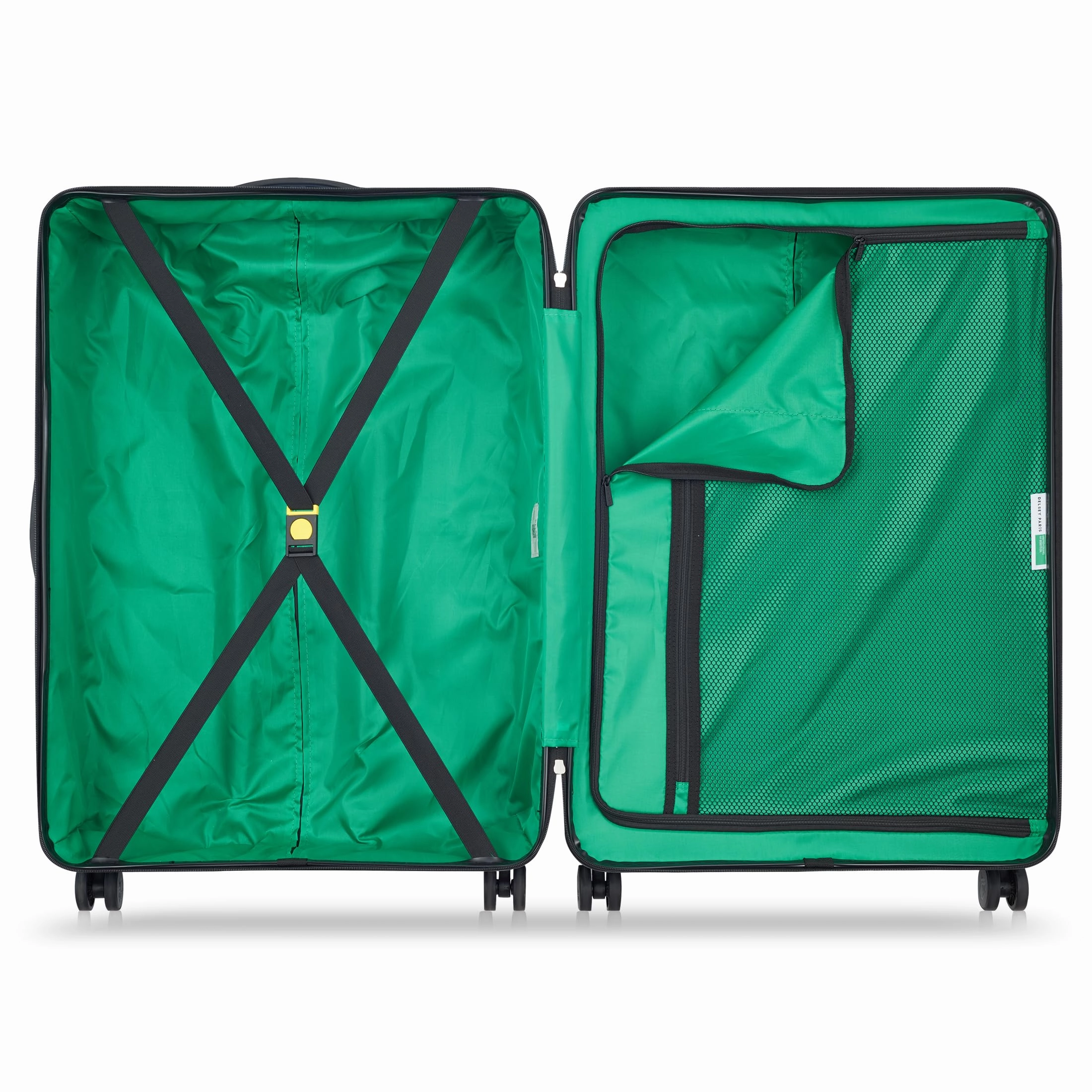 United Colors of Benetton Now Hardside Luggage with Spinner Wheels (3 Piece Set 19/23/27 Inch)