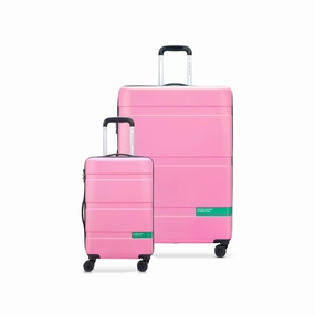 United Colors of Benetton Now Hardside Luggage with Spinner Wheels ( 2 Piece Set 19/27 Inch)