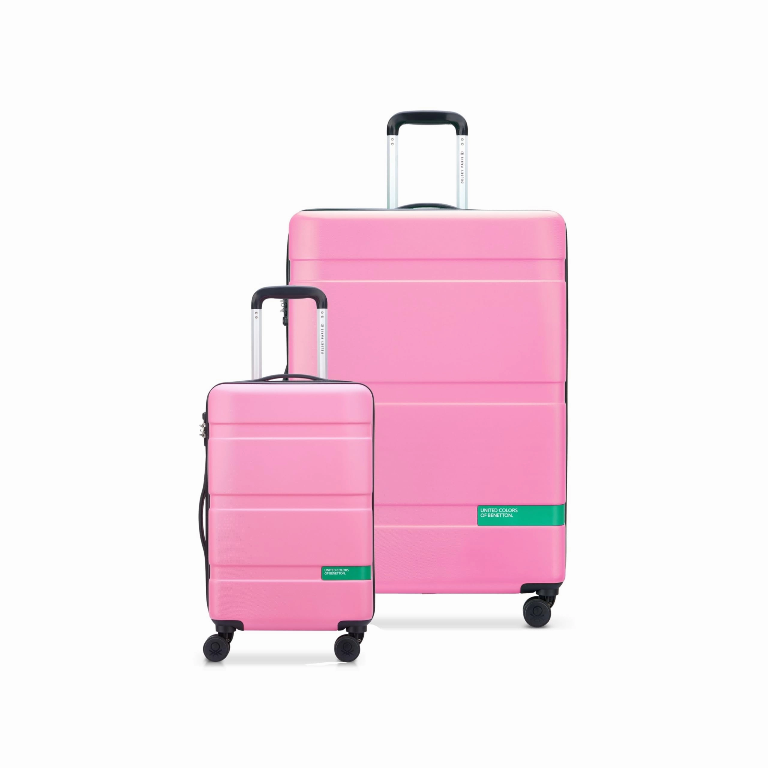 United Colors of Benetton Now Hardside Luggage with Spinner Wheels ( 2 Piece Set 19/27 Inch)