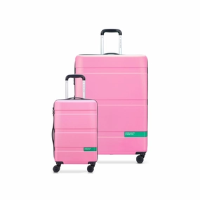 United Colors of Benetton Now Hardside Luggage with Spinner Wheels ( 2 Piece Set 19/27 Inch)