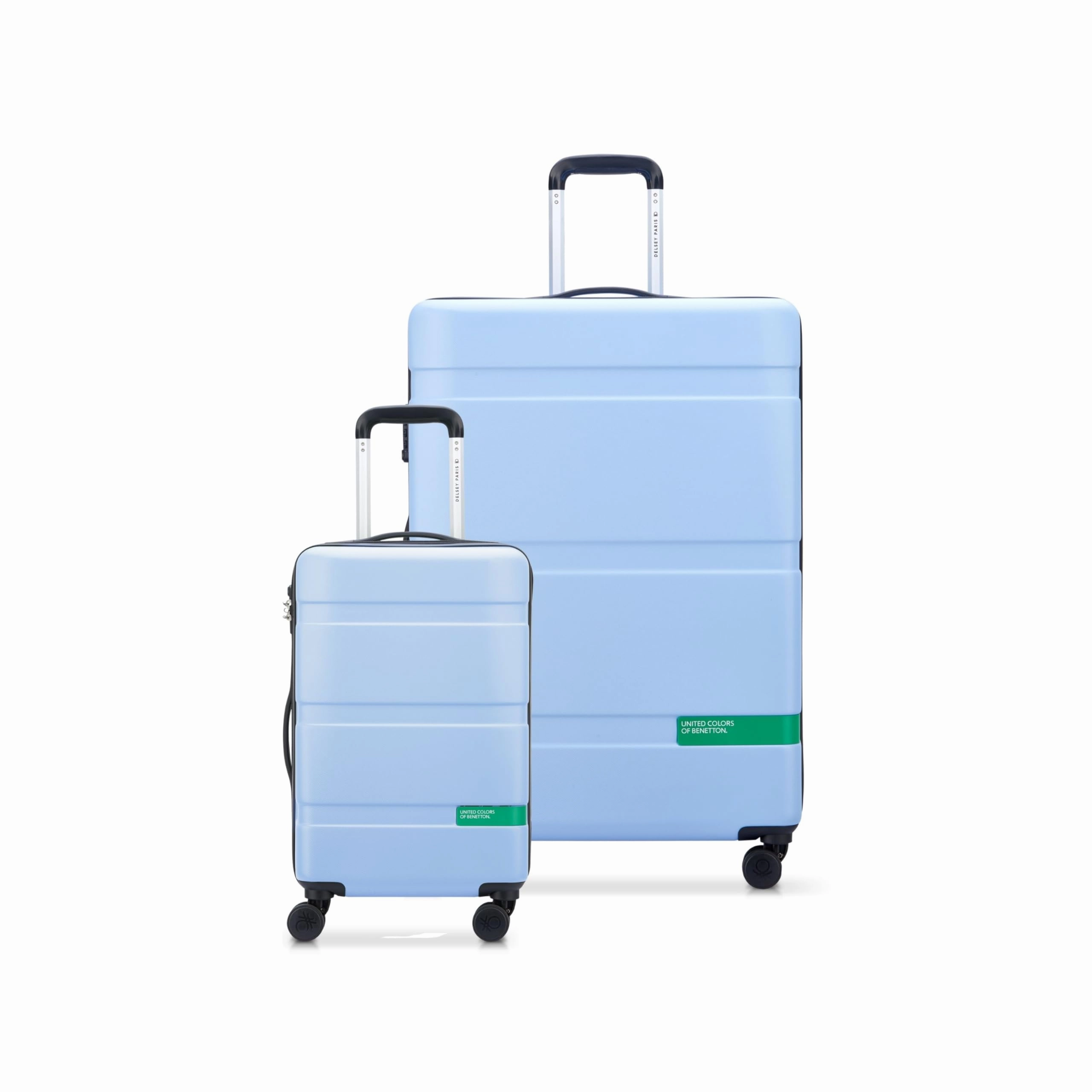 United Colors of Benetton Now Hardside Luggage with Spinner Wheels ( 2 Piece Set 19/27 Inch)