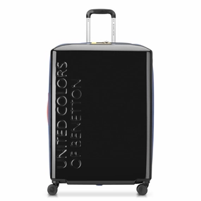 United Colors of Benetton UCB Hardside Luggage with Spinner Wheels (Checked-Large 27 Inch)