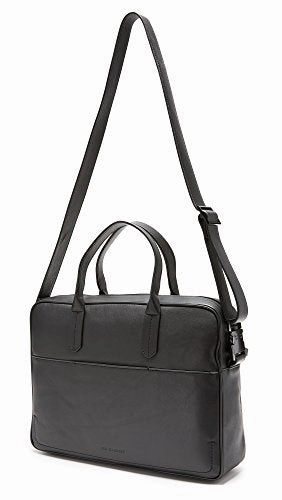 Uri Minkoff Men'S Soft Nappa Arthur Briefcase, Black, One Size