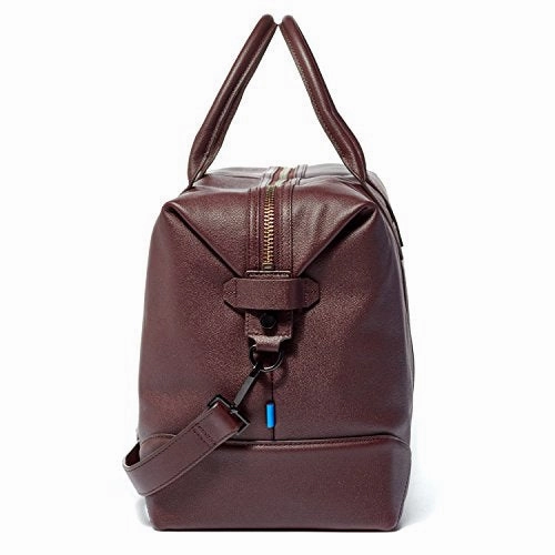 Uri Minkoff Wythe Weekender Duffel Bag, Micro Caviar, Aubergine Purple