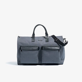 Uri Minkoff Wythe Weekender Duffel Bag, Micro Caviar, Aubergine Purple