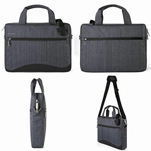 Vangoddy Wave Slim Charcoal Anti Theft Messenger Bag For Acer Chromebook / Aspire / Spin / Swift